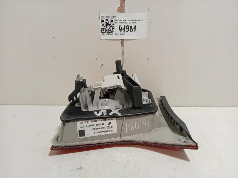 Fanale INT POST SX 8E9 945 093 Audi A4 8K2 2012