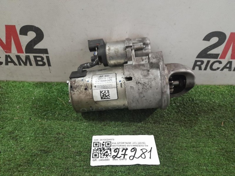 Motorino Avviamento 361002A970 Kia Sportage IV 2016