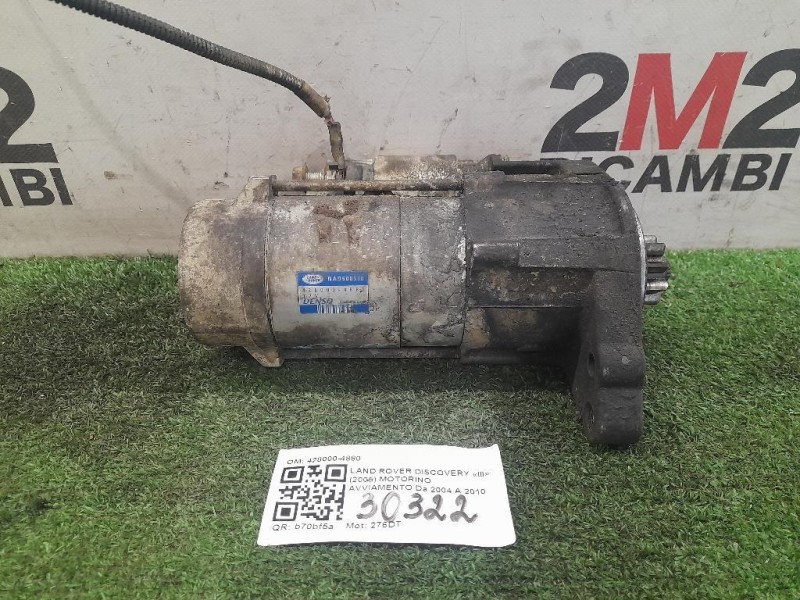 Motorino Avviamento 428000-4880 Land Rover Discovery III 2005