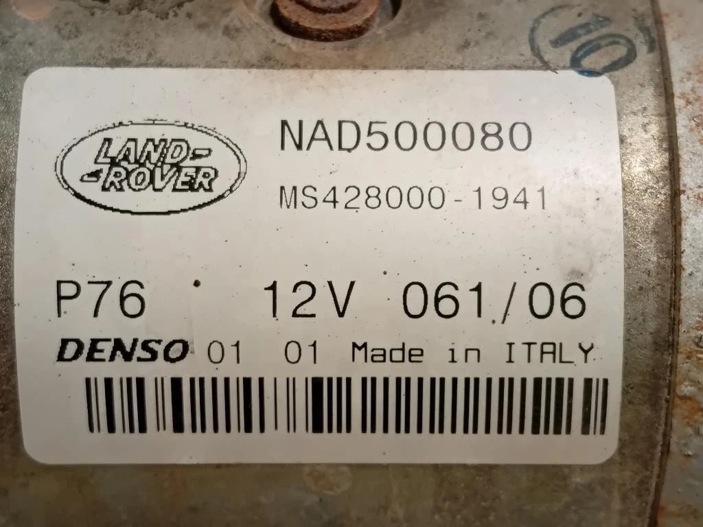 Motorino Avviamento HNAD500080 Land Rover Range Rover Sport III 2014