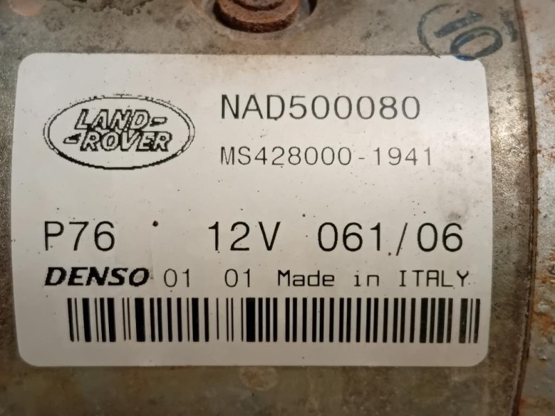 Motorino Avviamento HNAD500080 Land Rover Range Rover Sport III 2014