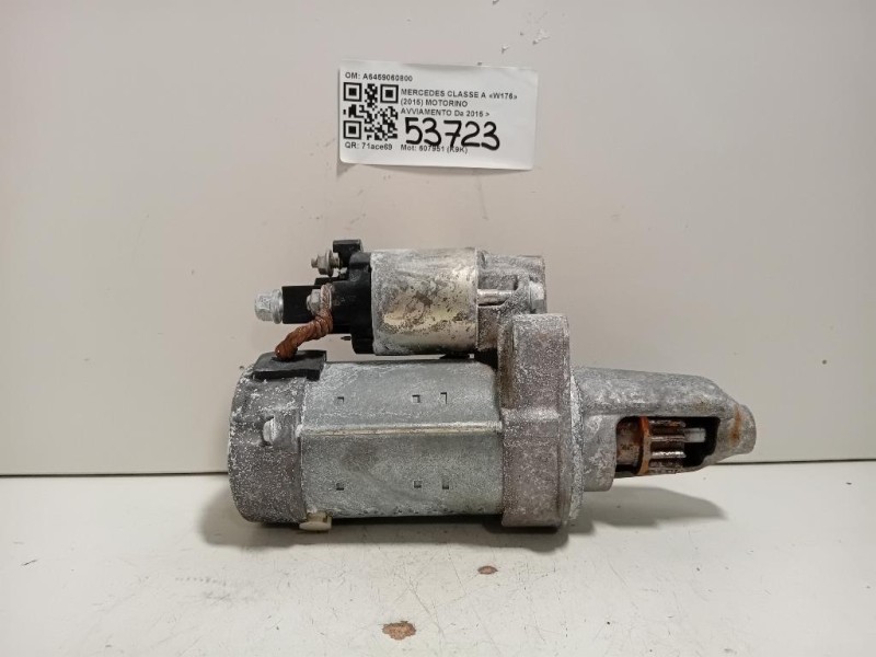Motorino Avviamento A6459060800 Mercedes Classe A W176 2015