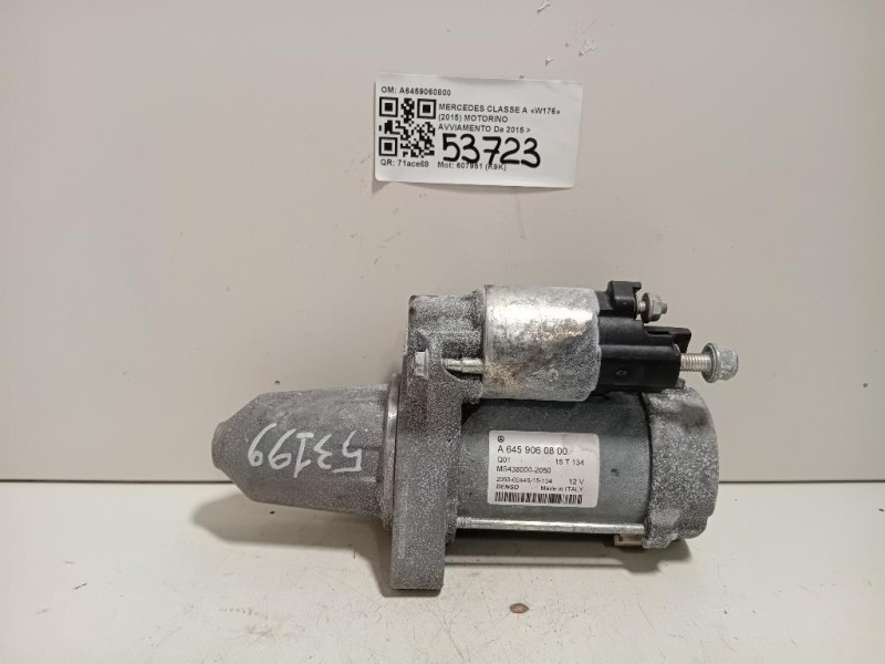 Motorino Avviamento A6459060800 Mercedes Classe A W176 2015