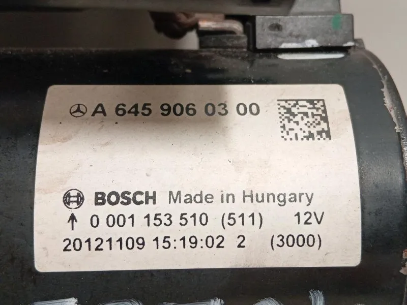 Motorino Avviamento A6459060300 Mercedes Classe B W246 2012