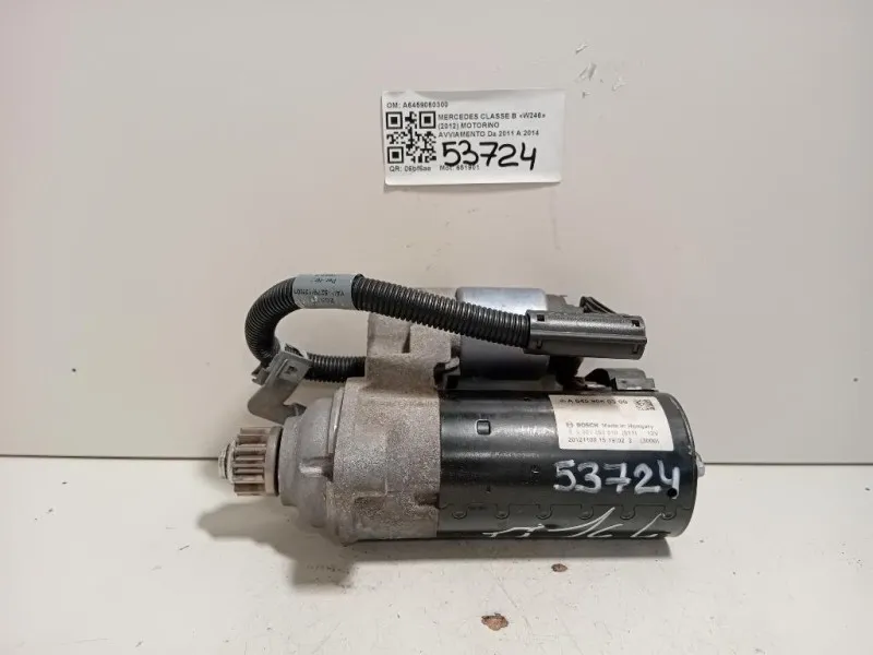 Motorino Avviamento A6459060300 Mercedes Classe B W246 2012