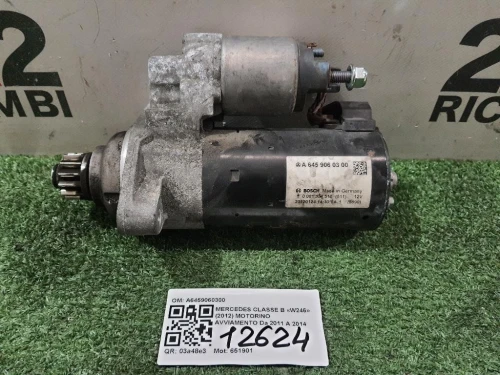 Motorino Avviamento A6459060300 Mercedes Classe B W246 2012