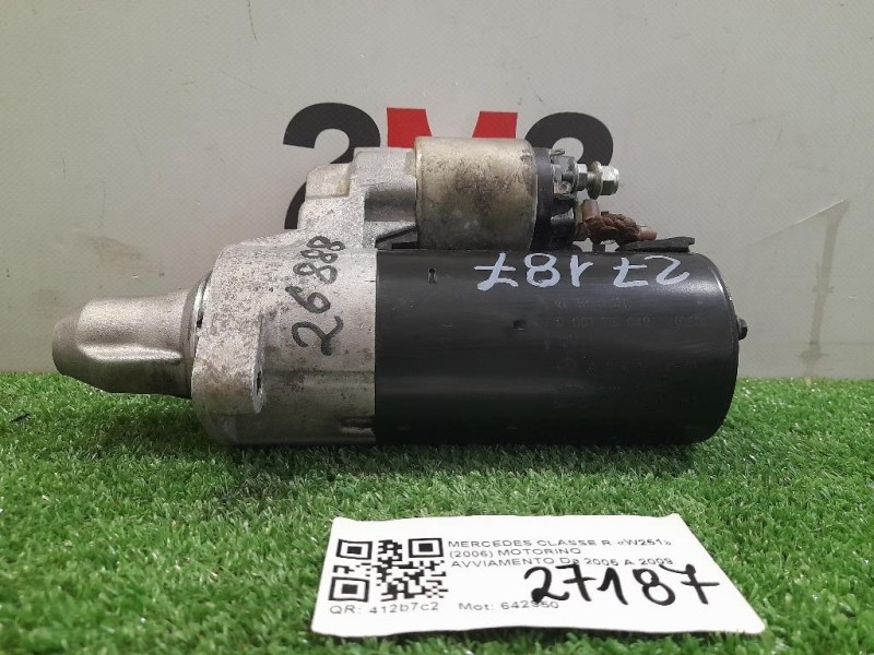 Motorino Avviamento Mercedes Classe R W251 2006