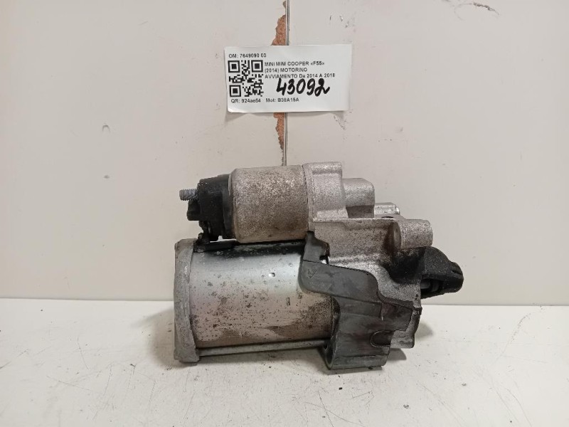 Motorino Avviamento 7649090 03 Mini MINI Cooper F55 2014