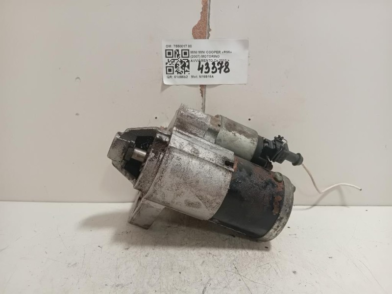 Motorino Avviamento 7550017 80 Mini MINI Cooper R56 2007