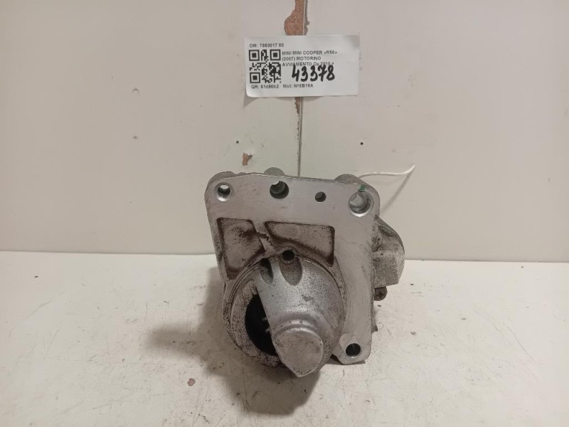 Motorino Avviamento 7550017 80 Mini MINI Cooper R56 2007