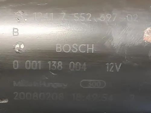 Motorino Avviamento Mini MINI Cooper R57 Cabrio 2007