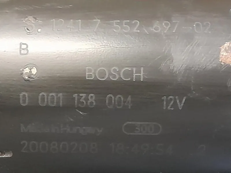 Motorino Avviamento Mini MINI Cooper R57 Cabrio 2007