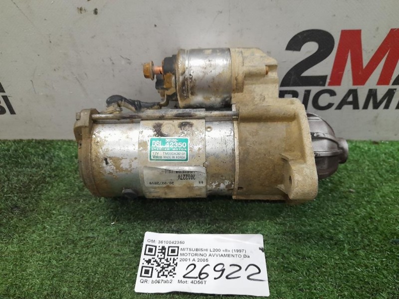 Motorino Avviamento 3610042350 Mitsubishi L200 II 1997