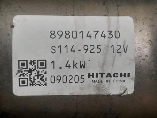 Motorino Avviamento 8980147430 Opel Astra H 2005