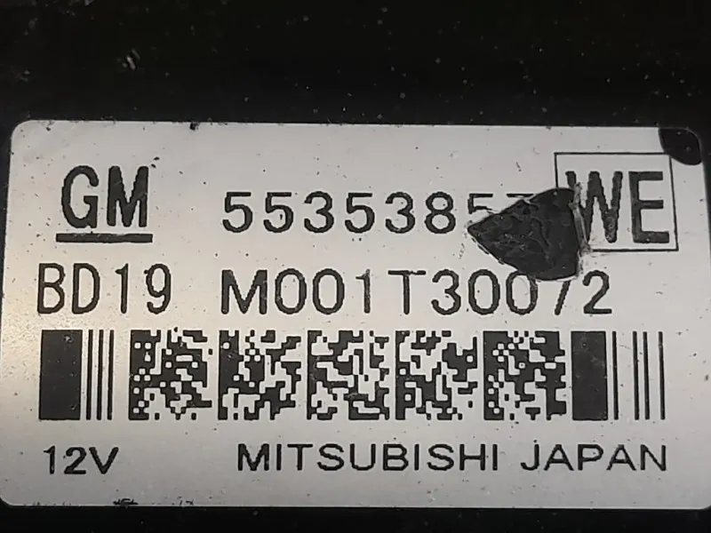 Motorino Avviamento 55253857 Opel Astra J 2010