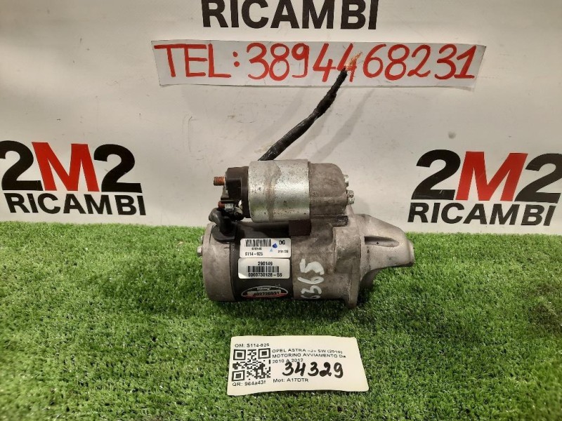 Motorino Avviamento S114-925 Opel Astra J SW 2010