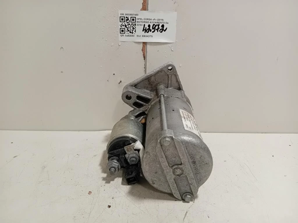Motorino Avviamento 9830507480 Opel Corsa F 2019
