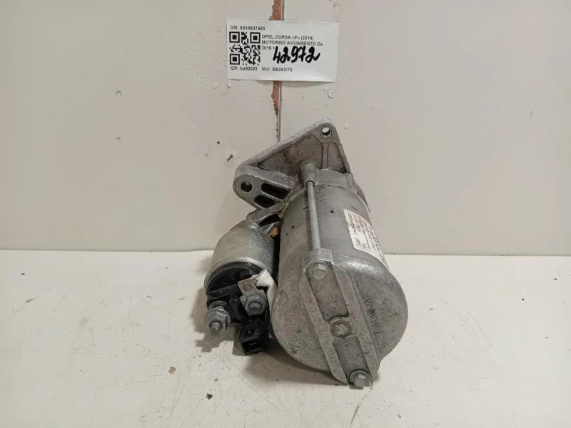 Motorino Avviamento 9830507480 Opel Corsa F 2019