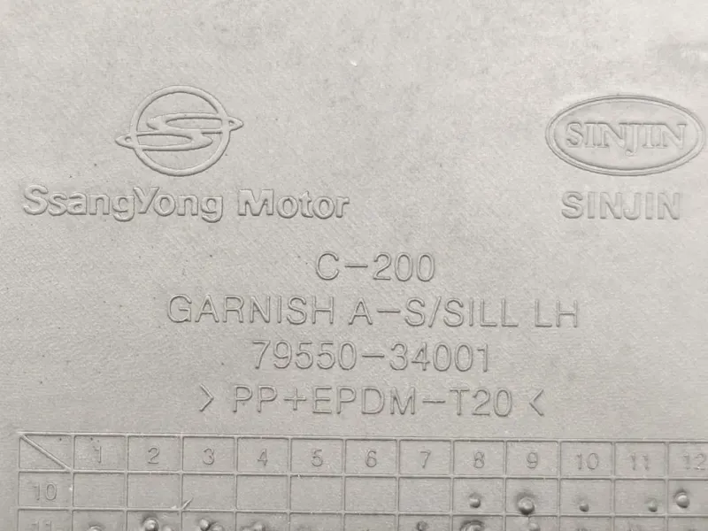 Sottoporta DX 79550-34001 Ssangyong Korando III 2011