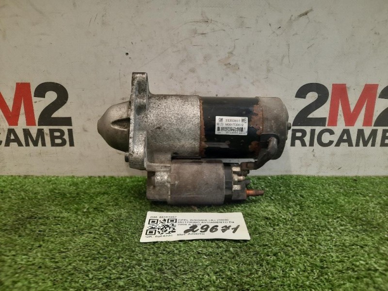 Motorino Avviamento 55353857 Opel Insignia A 2009