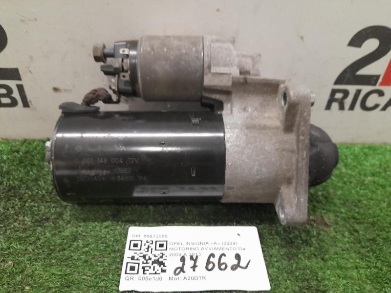 Motorino Avviamento 55572065 Opel Insignia A 2009
