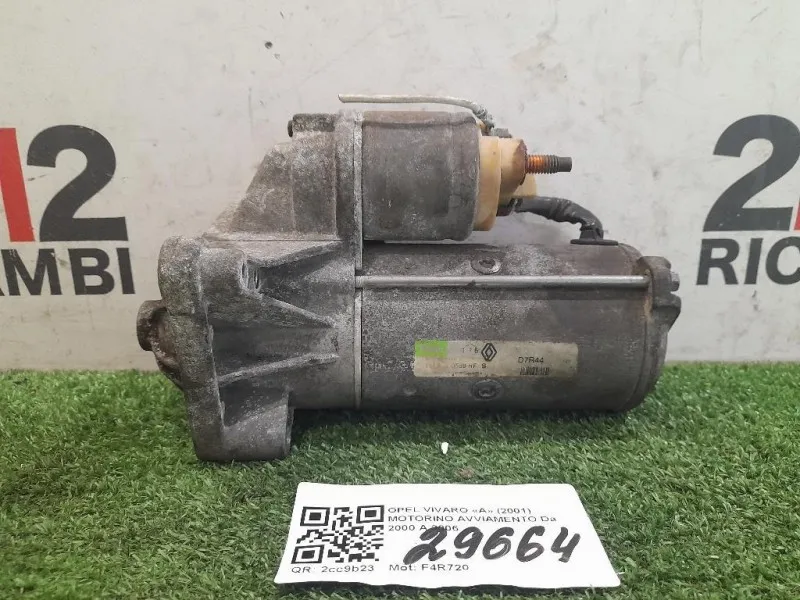 Motorino Avviamento 91169434 Opel Vivaro A 2001