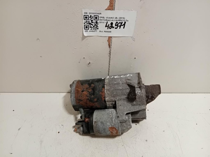 Motorino Avviamento 233003248R Opel Vivaro B 2015