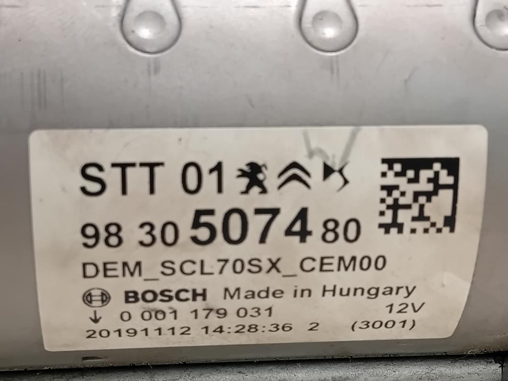Motorino Avviamento 9830507480 Peugeot 2008 II 2020