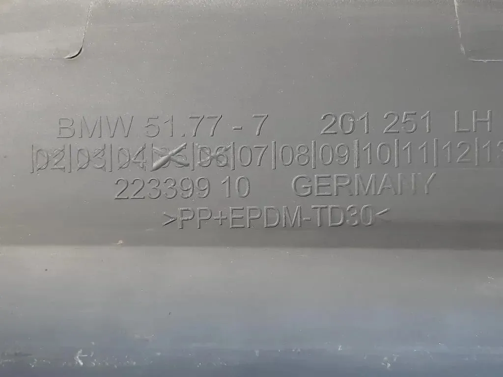 Sottoporta SX 5177-7201251 Bmw Serie 5 F07 GT 2010