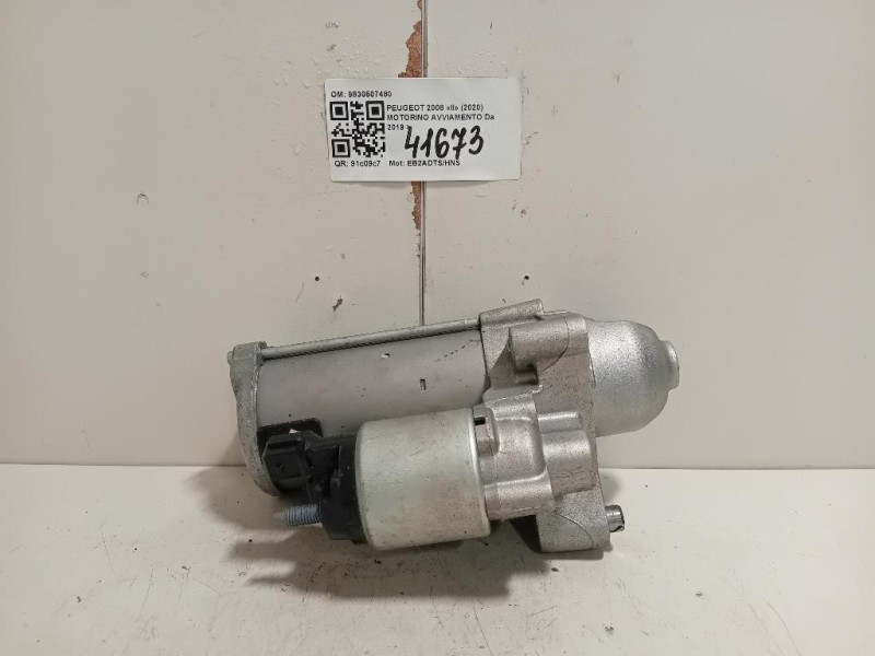 Motorino Avviamento 9830507480 Peugeot 2008 II 2020