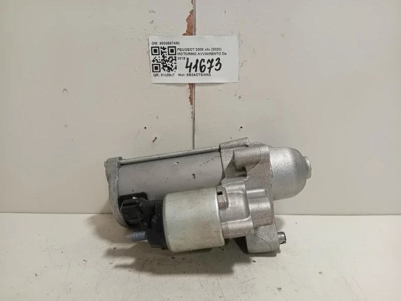 Motorino Avviamento 9830507480 Peugeot 2008 II 2020