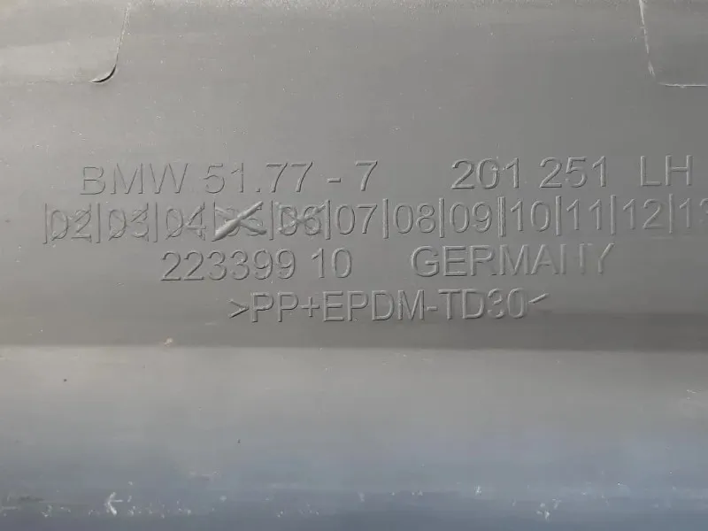 Sottoporta SX 5177-7201251 Bmw Serie 5 F07 GT 2010