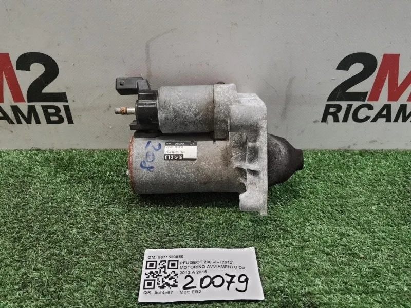 Motorino Avviamento 9671530880 Peugeot 208 I 2012