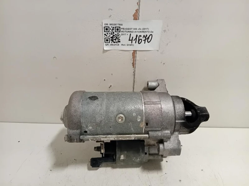 Motorino Avviamento 9832577880 Peugeot 308 II 2017