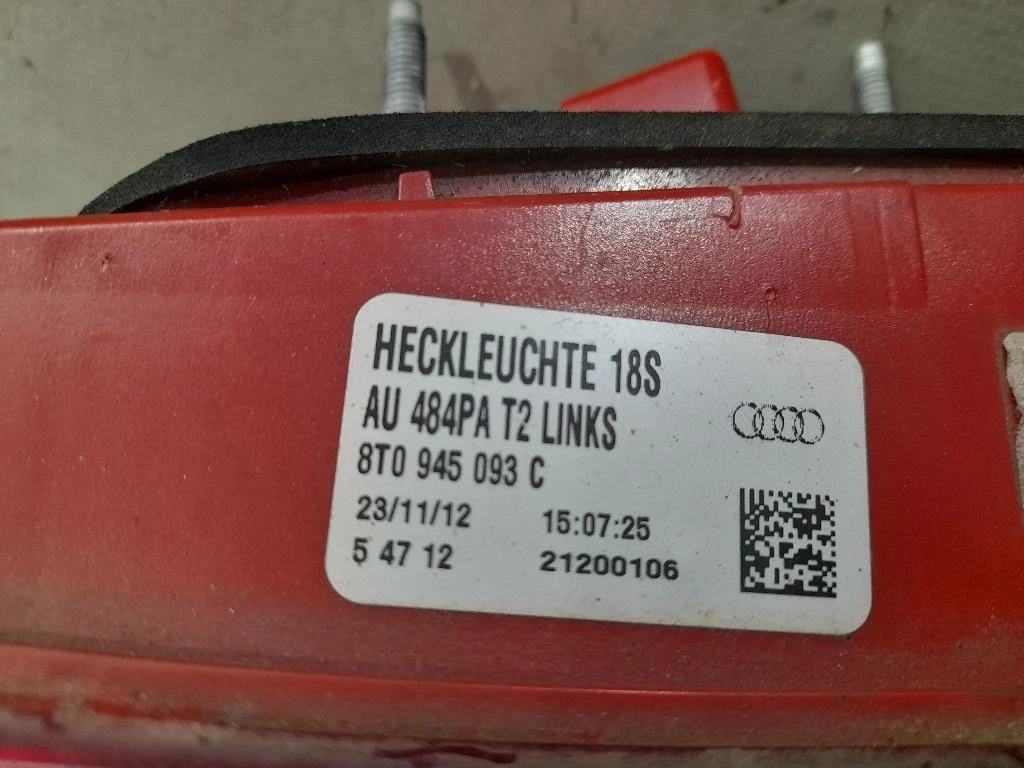 Fanale INT POST SX 8T0945093C Audi A5 8T3 2012