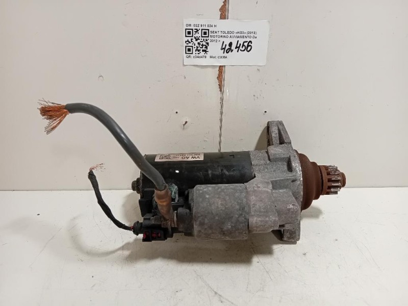 Motorino Avviamento 02Z 911 024 H Seat Toledo KG3 2013