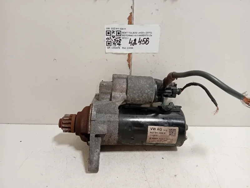 Motorino Avviamento 02Z 911 024 H Seat Toledo KG3 2013