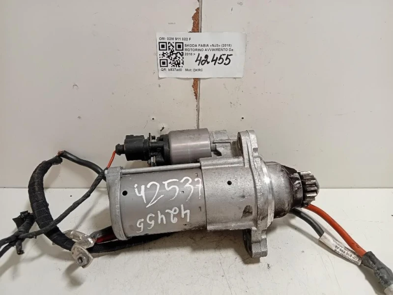 Motorino Avviamento 02M 911 022 F Skoda Fabia NJ3 2018