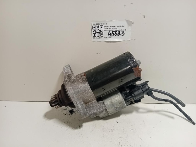 Motorino Avviamento 02Z 911 024 H Skoda Superb 3T5 SW 2009
