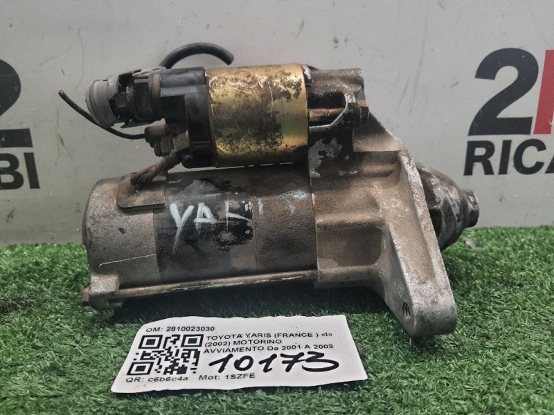 Motorino Avviamento 2810023030 Toyota Yaris France I 2002
