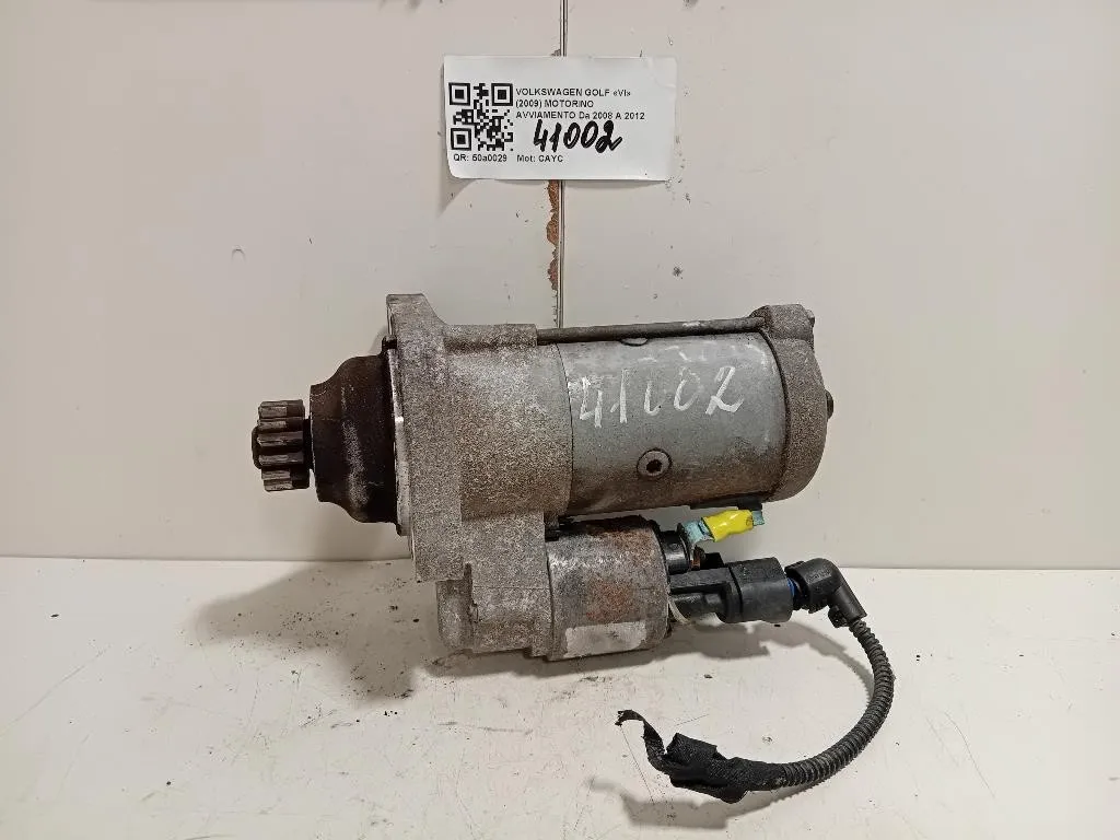 Motorino Avviamento 02Z911024K Volkswagen GOLF VI 2009