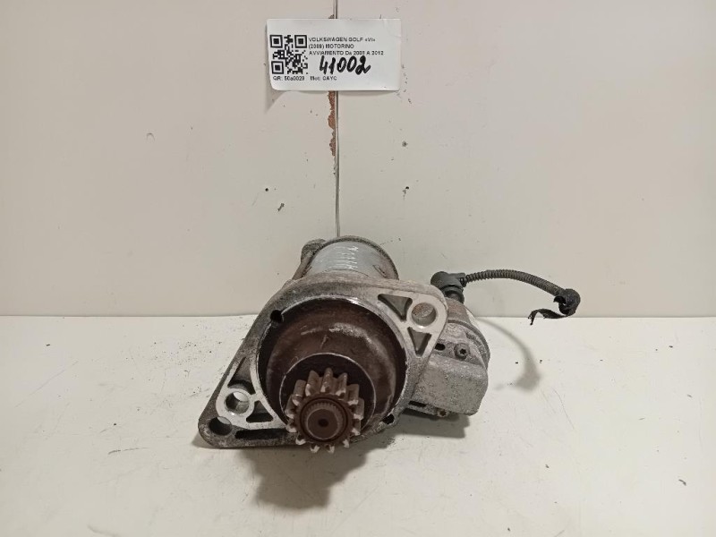 Motorino Avviamento 02Z911024K Volkswagen GOLF VI 2009