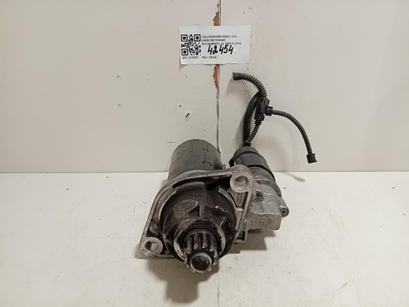 Motorino Avviamento 02E911023L Volkswagen GOLF VI 2009