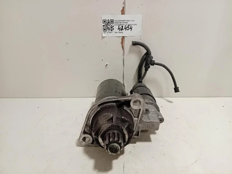 Motorino Avviamento 02E911023L Volkswagen GOLF VI 2009
