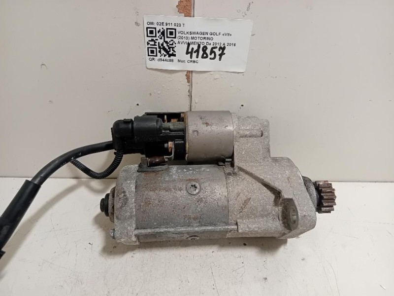 Motorino Avviamento 02E 911 023 T Volkswagen GOLF VII 2013