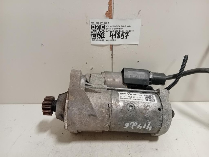 Motorino Avviamento 02E 911 023 T Volkswagen GOLF VII 2013