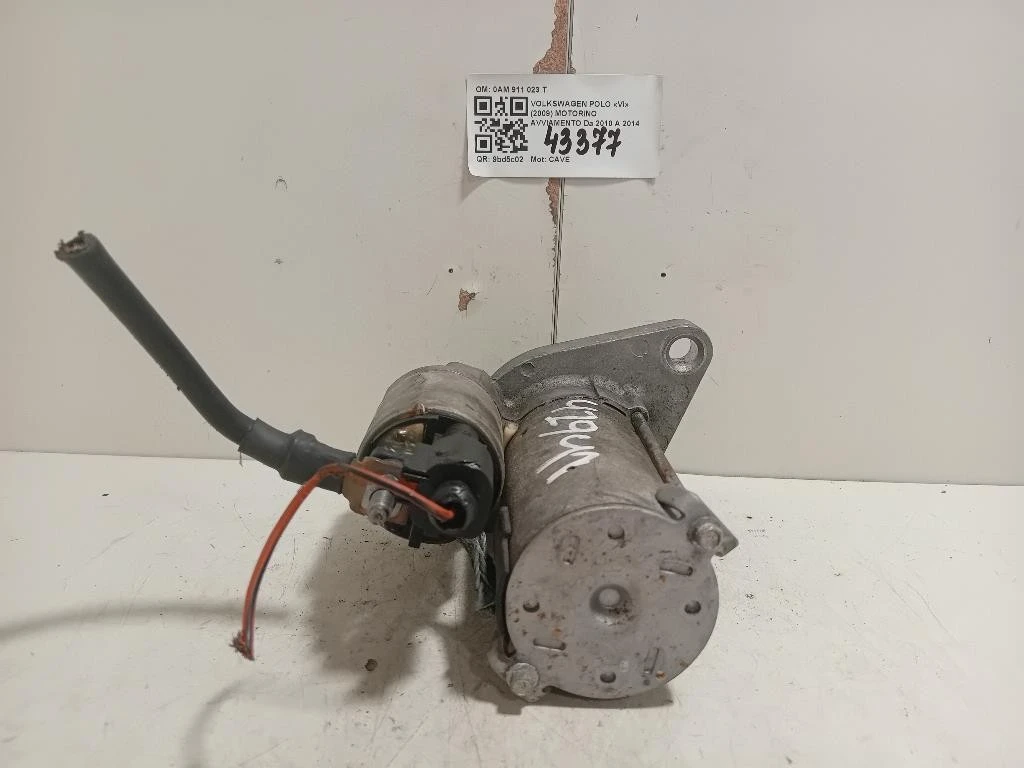 Motorino Avviamento 0AM 911 023 T Volkswagen POLO VI 2009
