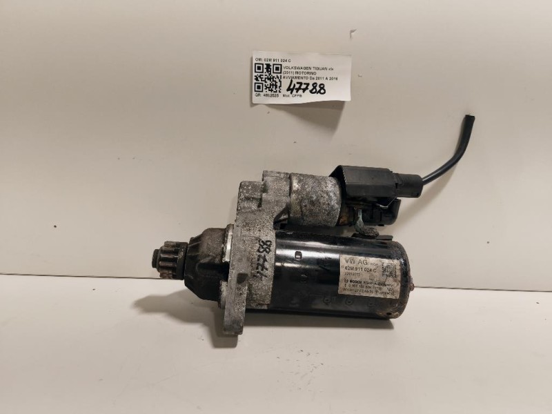 Motorino Avviamento 02M 911 024 C Volkswagen Tiguan I 2011