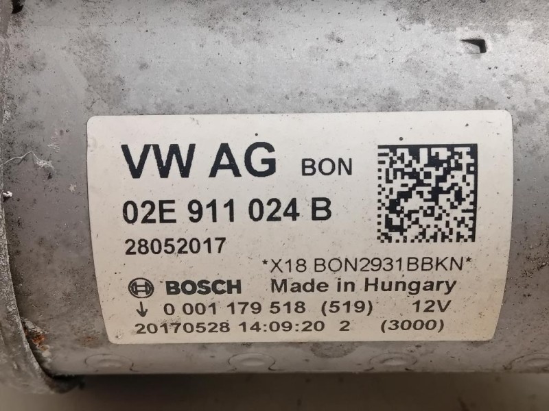 Motorino Avviamento 02E911024B Volkswagen Tiguan II 2016