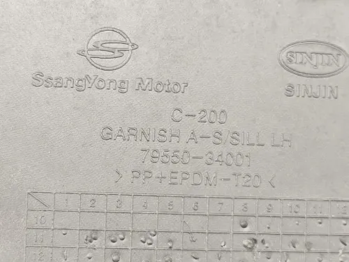 Sottoporta SX 79550-34001 Ssangyong Korando III 2011